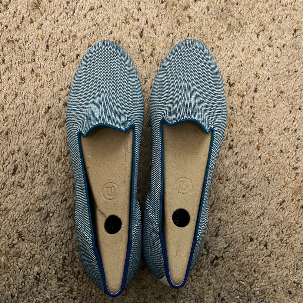 Rothy's Blue Knit Women's Loafers